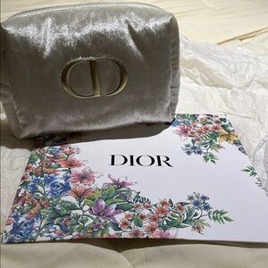 New Dior faux fur cosmetic bag